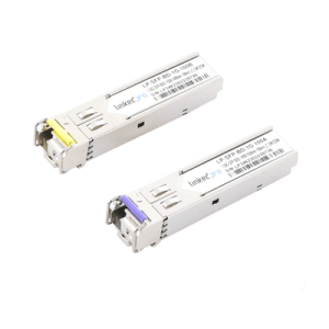 Transceptores Bidireccionales SFP (Mini-Gbic) / Monomodo / 1.25 Gbps de velocidad / Conector LC / Hasta 100 km de Distancia / 2 Piezas
