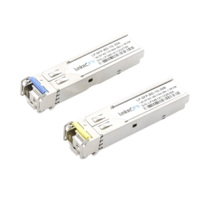 Transceptores Bidireccionales SFP (Mini-Gbic) / Monomodo / 1.25 Gbps de velocidad / Conector LC / Hasta 20 km de Distancia / 2 Piezas