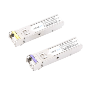 Transceptores Bidireccionales SFP (Mini-Gbic) / Monomodo / 1.25 Gbps de velocidad / Conector LC / Hasta 80 km de Distancia / 2 Piezas