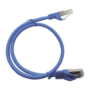 Patch Cord Cat6A 10G blindado  2M ( 6.25 ft ) AZUL