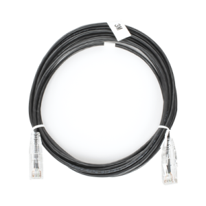 Cable de Parcheo Slim UTP Cat6 - 3 m Negro Diámetro Reducido (28 AWG)