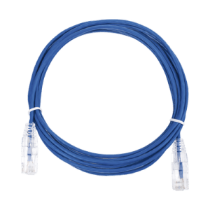 Cable de Parcheo Slim UTP Cat6 - 3 m Azul Diámetro Reducido (28 AWG)