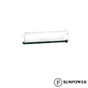 Lámpara con balastra electrónica. Elegante gabinete metálico.