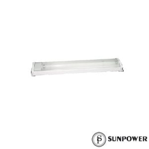 Lámpara con Balastra Electrónica. Elegante gabinete metálico.