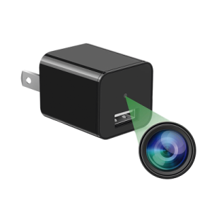 Cámara Oculta en Cargador de Pared / Memoria de 8GB / Resolución 2 Megapixel (1080P) / Grabación Continua o por Movimiento