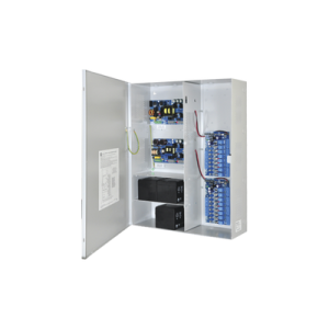Fuente de poder DUAL ALTRONIX de 12 Vcd @ 9.3 Amper, y 24 Vcd @ 9.6 Amper con 16 salidas, con capacidad de batería de respaldo, requiere batería, para aplicaciones de control de acceso, alarmas, CCTV, con voltaje de entrada en 120 Vca