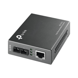 Convertidor Multimedia Mono-modo, 1 puerto RJ45 10/100 Mbps, conector de fibra SC, hasta 20 km