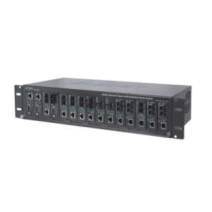 Chasis para 15 convertidores de medios con opción de fuente redundante