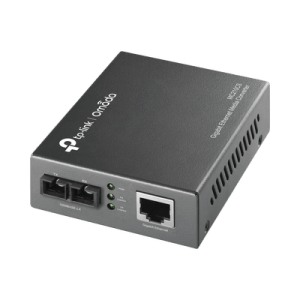 Convertidor Multimedia Mono-modo, 1 puerto RJ45 1000 Mbps, conector de fibra SC, hasta 15 Km