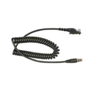 Cable resistente al fuego (UL-914), para auricular HDS-EMB con atenuación de ruido para radios Icom IC-F50/ 60/ 3161/ 4161/ 30GS/ 30GT/ 40GT/ 40GS/ 40G.