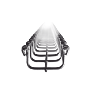 Bandeja tipo malla 33/50 mm, con acabado Electro Zinc, hasta 26 cables Cat6, tramo 3 m