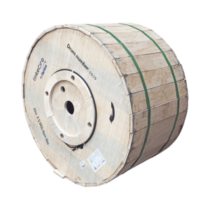 Carrete de 3 km de Fibra Óptica Aérea Mini ADSS (ASU) G.652D, Monomodo de 8 Hilos, Exterior, Span 80, Loose Tube