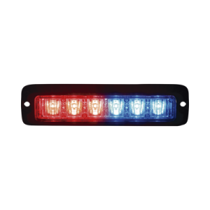 Luz led perimetral MR6 rojo / azul con soporte para empotrar