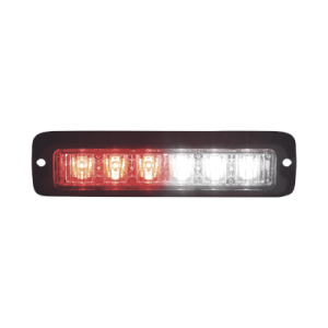 Luz led perimetral MR6 rojo / claro con soporte para empotrar