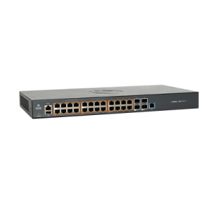 Switch cnMatrix EX2028-P capa 3 de 28 puertos (24 PoE Gigabit 802.3af/at, 4 SFP+) administración desde la Nube (MX-EX2028PXB-0)