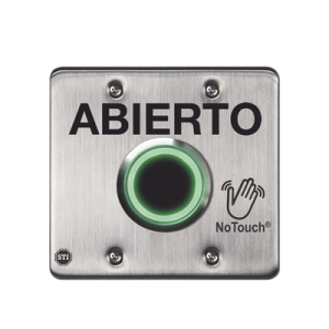 Interruptor IR NoTouch ® de acero inoxidable, doble salida EE. UU., ABIERTO