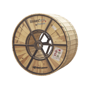 Carrete de 4 km de Fibra Óptica Aérea (ADSS) G.652D, Monomodo de 24 Hilos, Exterior, Span 100, Loose Tube