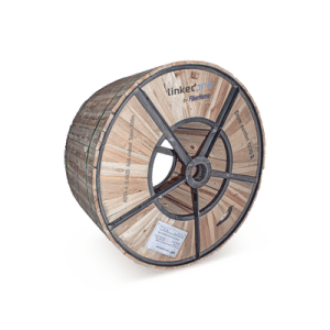 Carrete de 4 km de Fibra Óptica Aérea (ADSS) G.652D Armada Anti roedor, Dieléctrica, Monomodo 6 Hilos, Span 200