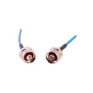 Cable flex TFT-402-LF (1/8" diam.) de 1m, bajo PIM (≤-155 dBc), conectores N Macho a N Macho, 0-3 GHz.