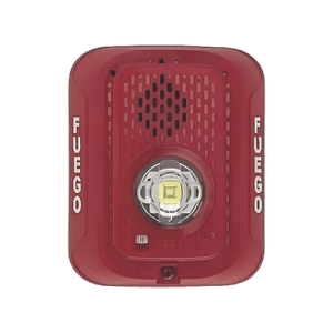 Sirena con Lámpara Estroboscópica LED / 15 a 185 Candelas / Temporal 3 Alto y Bajo / Tamper Integrado / Bajo consumo