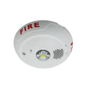 Sirena con Lámpara LED Estroboscópica, Montaje en Techo, Nivel de Candelas Seleccionable, Color Blanco, Nuevo Diseño Moderno y Elegante y Menor Consumo de Corriente