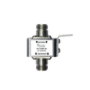 Protector Coaxial con ceja frontal, conectores N hembra