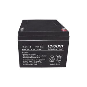 Batería con Tecnología AGM/VRLA, 25 Ah. 12 Vcd