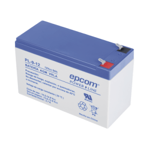 Batería de Respaldo para equipo electrónico / UL /12V @ 9 Ah / Tecnología AGM-VRLA / Uso en: Alarmas de intrusión / Incendio / Control de acceso / CCTV / Terminales tipo F1.