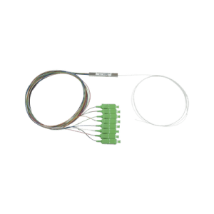 Splitter (Divisor Óptico) tipo PLC, de 1x8, conectores SC/APC de salida