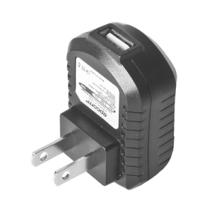 Cargador USB profesional de 1 Puerto, de 5 Vcc, 1 Amper Para Smartphones y Tablets; Voltaje de entrada de 100-240 Vca