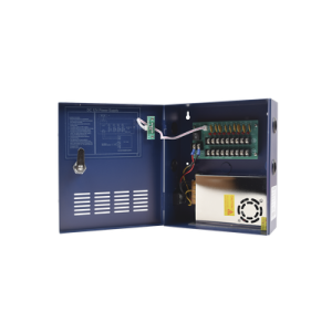 Fuente de poder Industrial Heavy Duty de 11-15 Vcd @ 10 Amper, para 9 cámaras;