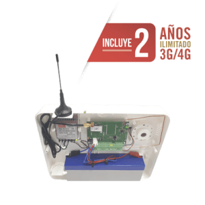 Panel de Alarma Cloud / 2 Años 3G/4G Ilimitado Incluido / 32 Zonas Inalámbricas / 8 Zonas Cableadas / Programación 100% vía WEB y APP gratuita.