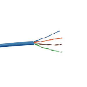 Bobina de Cable Cat6 Plus PLENUM de alto rendimiento, de 1000ft; (305m), color Azúl para aplicaciones en cámaras IP Megapixel, aplicaciones de CCTV, video HD, datos de alta velocidad.