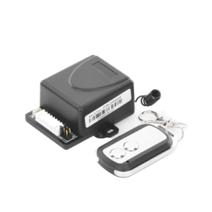 Receptor con 2 Relevadores y Control Remoto hasta 50 metros / Compatible con Barreras vehiculares, Operadores Abatibles, Operadores Corredizos, Electroimán, Cerradura Eléctrica, Cerradura de Perno, Contrachapa Eléctrica, Sirenas, etc.