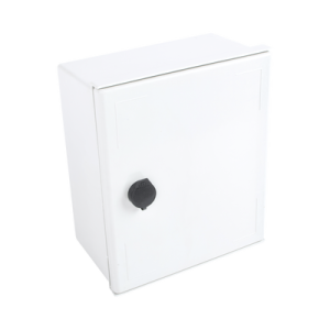 Gabinete de Poliéster IP65 Uso en Intemperie (250 x 300 x 140 mm) con Placa Trasera Interior (Incluye Chapa y Llave).