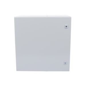 Gabinete de Acero IP66 Uso en Intemperie (600 x 600 x 300 mm) con Placa Trasera Interior y Compuerta Inferior Atornillable (Incluye Chapa y Llave).