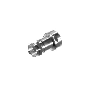 Adaptador UNIDAPT Hembra a F Macho, Plata / Oro / Teflón.