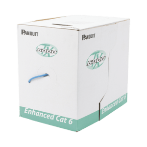 Bobina de Cable UTP 305 m. de Cobre, TX6000™ PanNet, Reelex, Azul, Categoría 6 Mejorado (23 AWG), LSZH (Bajo Humo, Cero Halógenos), de 4 pares