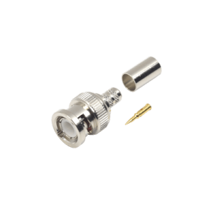 Conector BNC Macho de Anillo para cables RG-8/X, LMR-240, 9258.