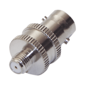 Adaptador en Línea de Conector BNC Hembra a SMA Hembra Corto / Celulares Motorola, Níquel/ Oro/ Teflón.