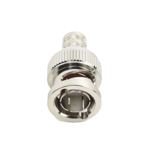 Conector BNC Macho de Anillo Plegable para Cable RG-6, Níquel/ Oro/ Teflón.