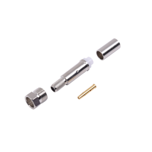 Conector FME Hembra de Anillo Plegable para Cable RG-58/U, Níquel/ Oro/ Teflón.