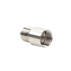 Conector UHF Hembra (SO-239) para Cables RG-8/U (8237), RG-213/U (8267), RG-214 (8268), Niquel/ Plata/ Teflón.