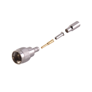 Conector mini UHF Macho de anillo plegable para cable RG-174/U, BELDEN 8216