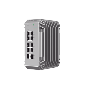 Switch de Verdadero Grado Industrial Especialmente Diseñado para Entornos Duros, Cuenta con 10 Puertos Gigabit, 8 de ellos Puertos PoE+ y 2 Puertos de Enlace Ascendente SFP
