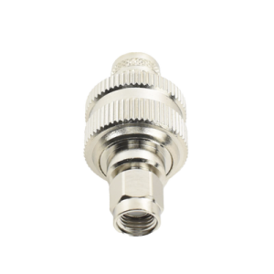 Conector SMA Macho Inverso de Anillo Plegable para RG-8/U, 9913, LMR-400, Níquel/ Oro/ Teflón.