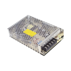 Fuente de poder industrial de CD, 24 Vcd, 2,5 A., 60 Watt, con gabinete.