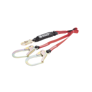 Cable Amortiguador de Caída con Doble Gancho de Sujeción. Ideal para Escalar Torres o Estructuras.