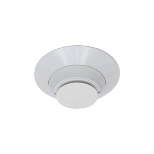 Detector de humo fotoeléctrico direccionable con sensor térmico, color blanco, incluye base de montaje 6"