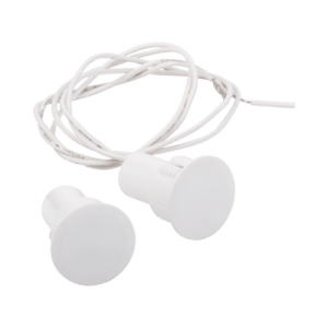 Contacto magnético para puertas y ventanas Metálicas, aluminio y madera de empotrar color blanco / GAP: 24 mm